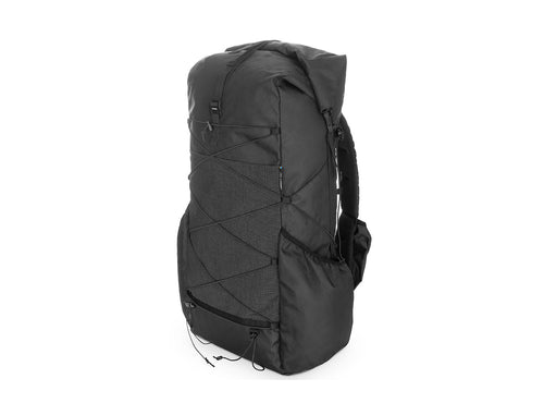 Liteway Gramless 35L ultralight frameless backpack, Side view black