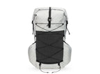 Liteway Gramless 35L ultralight frameless backpack, Front view Silver