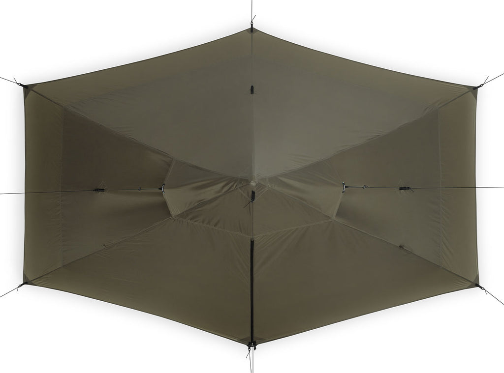 Top view of Liteway Illusion Solo tent pitched