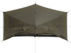 top view of tow open doors of Liteway Illusion Solo tent pitched