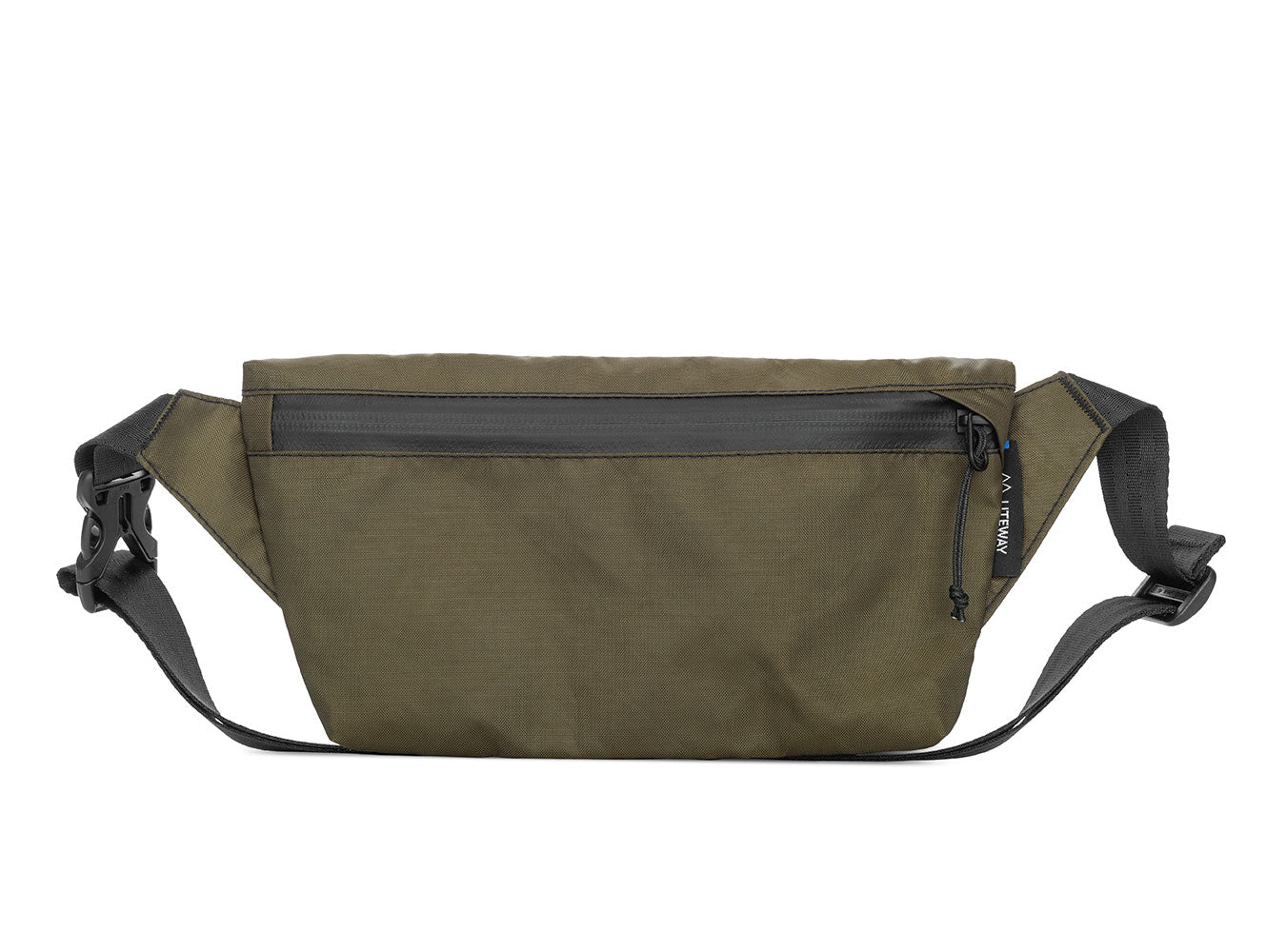 Liteway Fanny Pack ultralight crossbody bag, front view, Olive