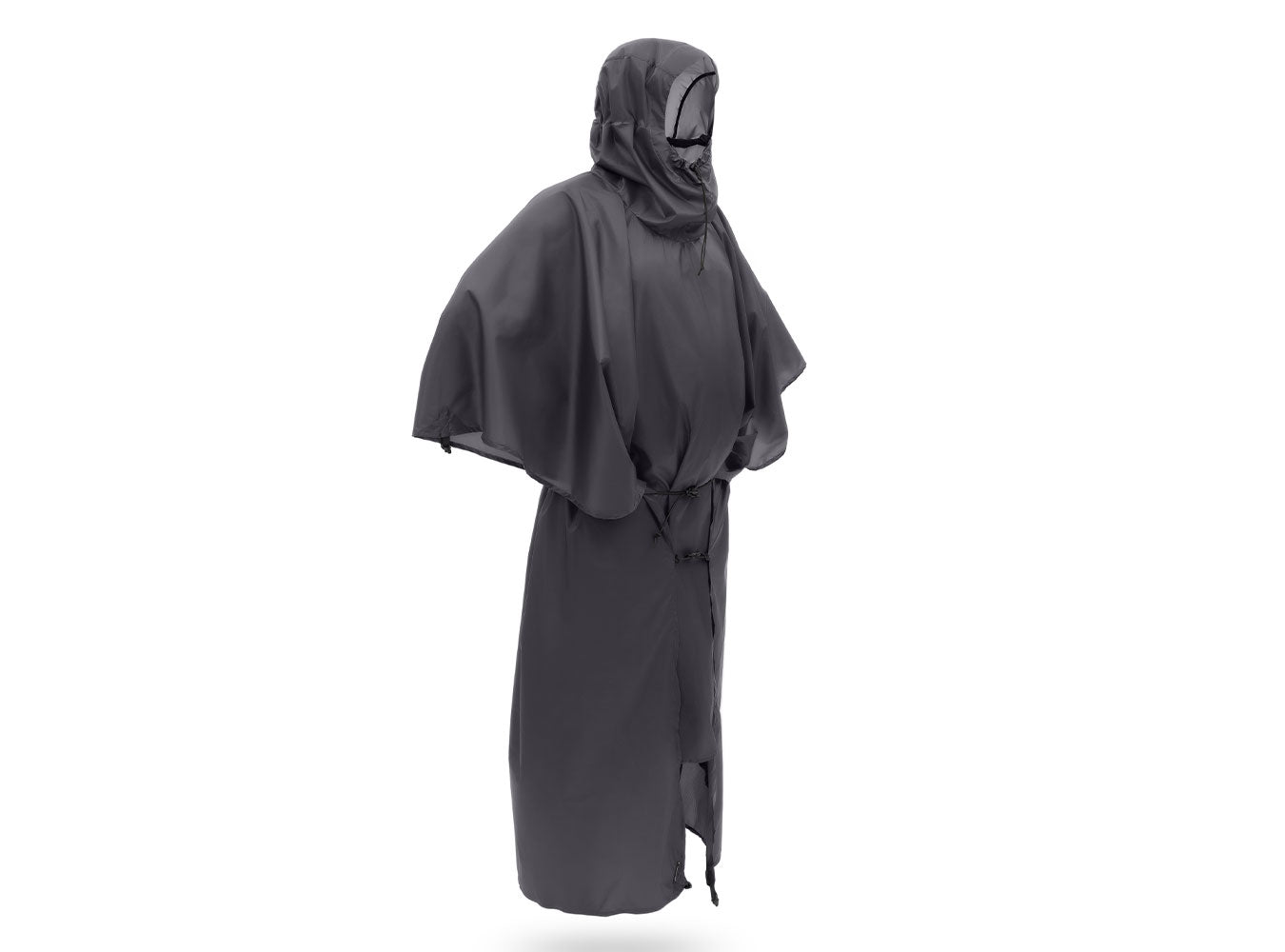 Liteway Poncho Simplex covering a hiker and backpack