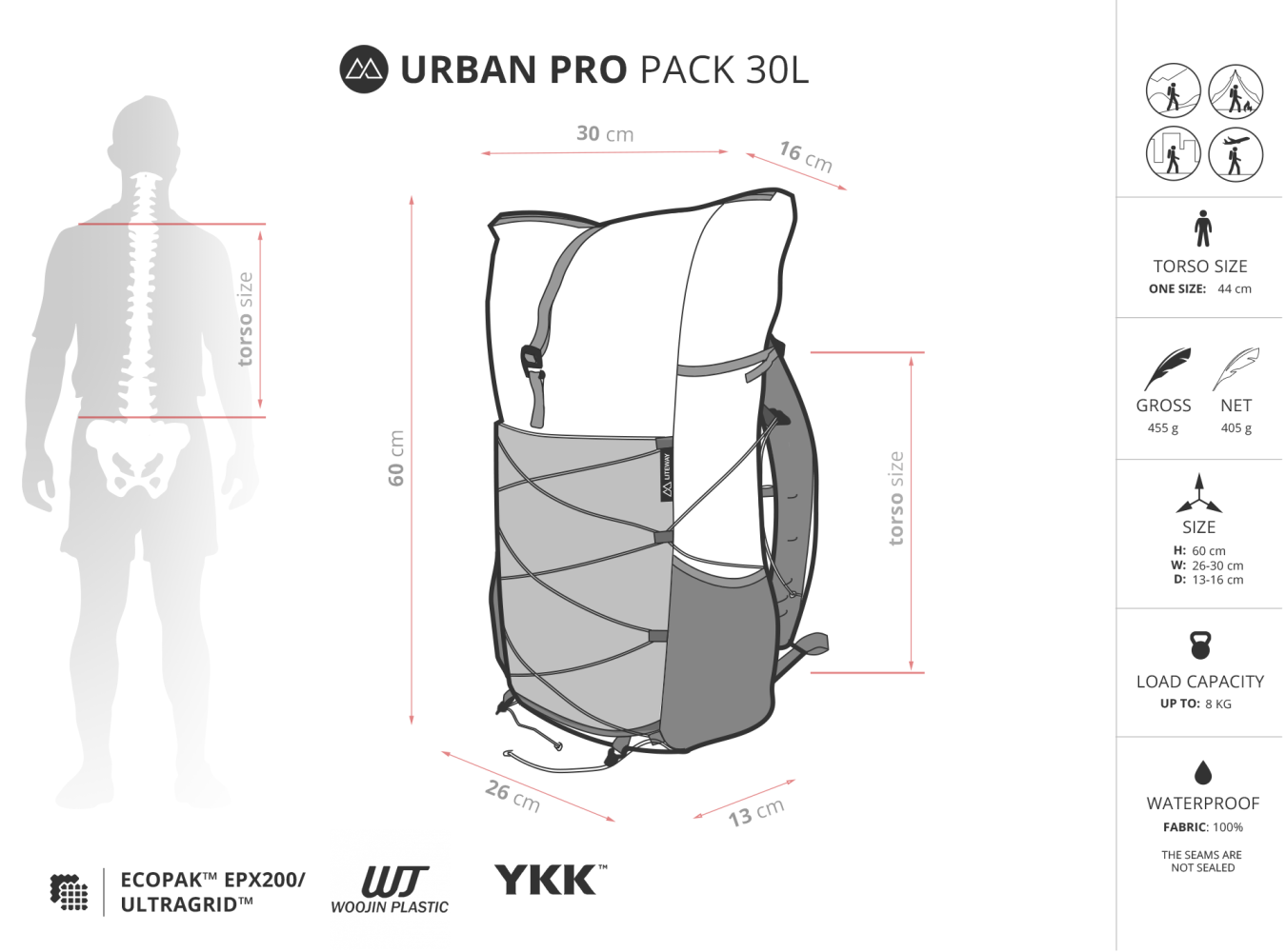 LITEWAY URBAN PRO PACK 30L